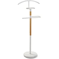 Versa 18790510 Galán de Noche Mueble Blanco - Madera y Metal- 112x28-8x46-5 cm